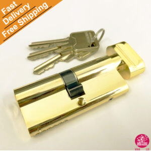 Thumbturn 6 Pins Nickel Euro Cylinder Lock For Door
